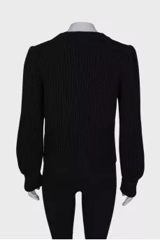 Black knitted sweater