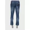 Ripped effect jeans for men