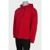 Men's red hoodie
