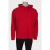 Men's red hoodie