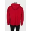Men's red hoodie