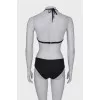Black swimsuit with tag
