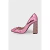 Woven heel shoes