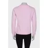 Pink sweatshirt with brand logo