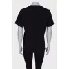 Black zebra print T-shirt