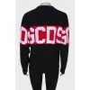 Printed ribbed sweatshirt