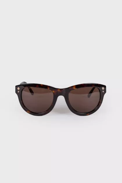 Mottled frame sunglasses