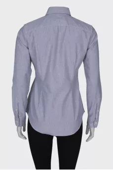 Gray custom fit shirt