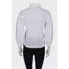 White blouse with voluminous sleeves