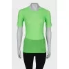 Ribbed translucent lime shade