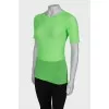 Ribbed translucent lime shade