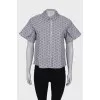 Striped shirt with short sleeves