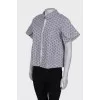 Striped shirt with short sleeves
