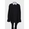 Long collar shirt dress