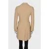 Beige single-breasted coat