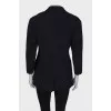 Navy blue jacket with golden buttons