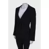 Black jacket with ties