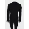 Black jacket with ties