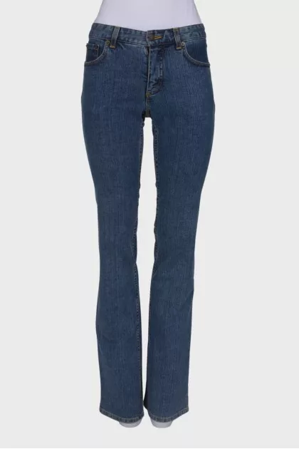 Blue palazzo jeans