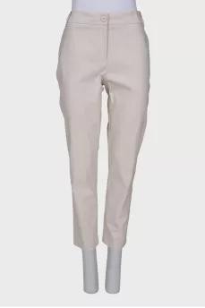 Straight-cut trousers in viscose