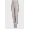 Straight-cut trousers in viscose