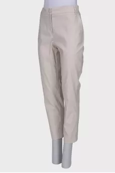 Straight-cut trousers in viscose