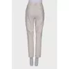 Straight-cut trousers in viscose