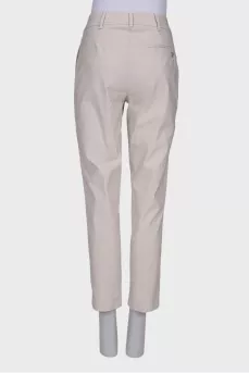 Straight-cut trousers in viscose