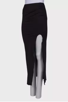 Maxi skirt with slit