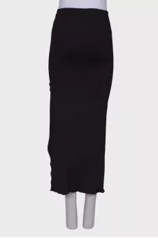 Maxi skirt with slit