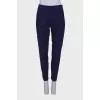 Navy blue trousers