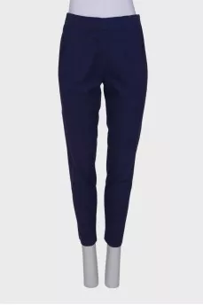 Navy blue trousers