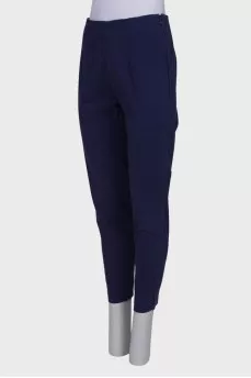 Navy blue trousers
