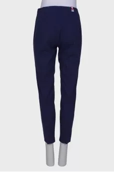 Navy blue trousers