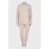 Beige suit loose fit