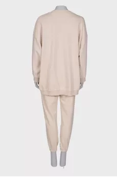 Beige suit loose fit