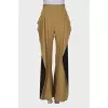 Yellow ruffle trousers