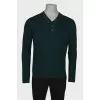 Dark green men's jumper