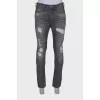 Men's gray jeans