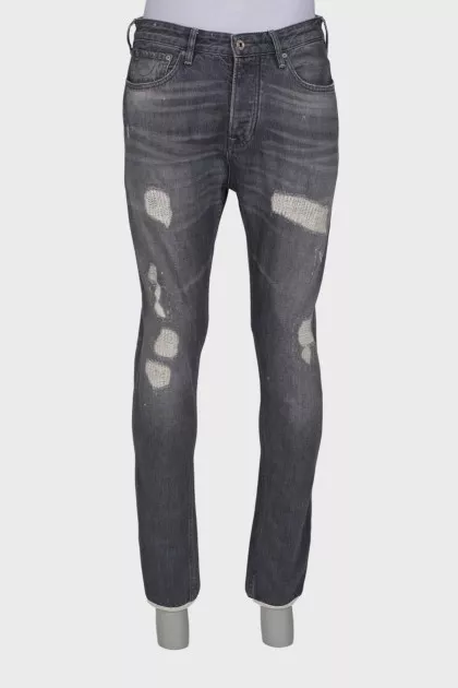 Men's gray jeans