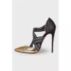 Combined pointed toe shoes