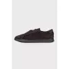 Men's dark brown sneakers