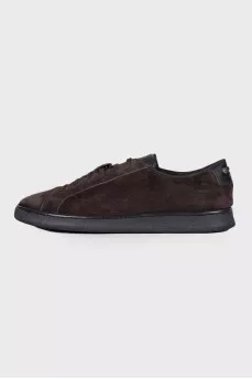 Men's dark brown sneakers