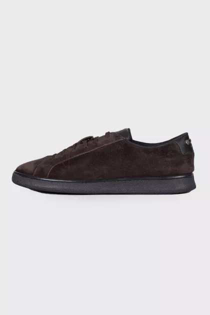 Men's dark brown sneakers