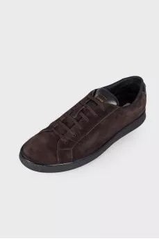 Men's dark brown sneakers