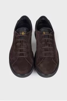 Men's dark brown sneakers