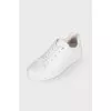 White leather sneakers