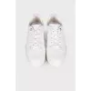 White leather sneakers