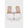 Embossed leather slippers
