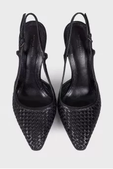 Wicker black shoes